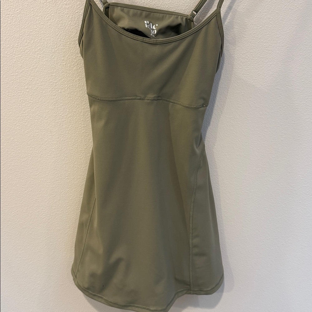 Pacsun Army green active Sunrise dress with built in shorts